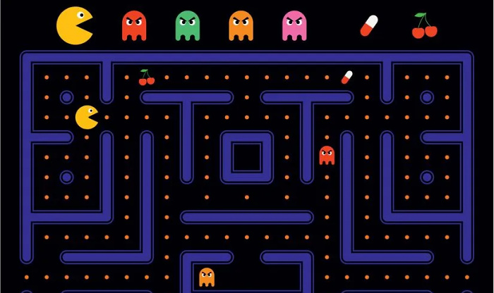 скриншот игры pac-man